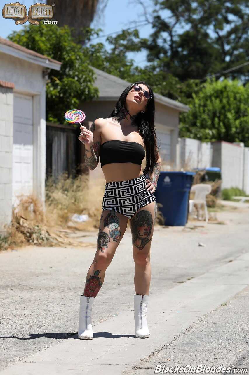 Petite tattooed MILF Joanna Angel moans while getting pounded in the ass by a BBC - Joanna Angel, Rob Piper