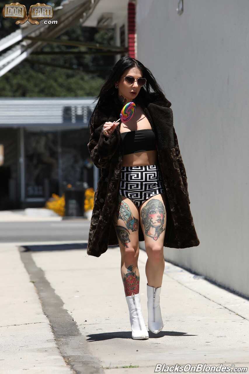 Petite tattooed MILF Joanna Angel moans while getting pounded in the ass by a BBC - Joanna Angel, Rob Piper