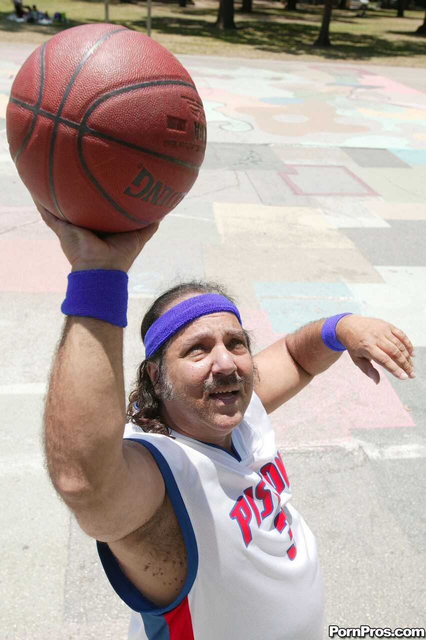 Latina In Tiny Shorts: Isis Taylor Scores With Porn Legend Ron Jeremy On The Basketball Court - Isis Taylor, Ron Jeremy