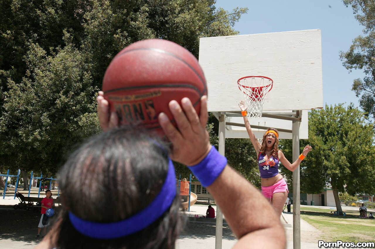 Latina In Tiny Shorts: Isis Taylor Scores With Porn Legend Ron Jeremy On The Basketball Court - Isis Taylor, Ron Jeremy