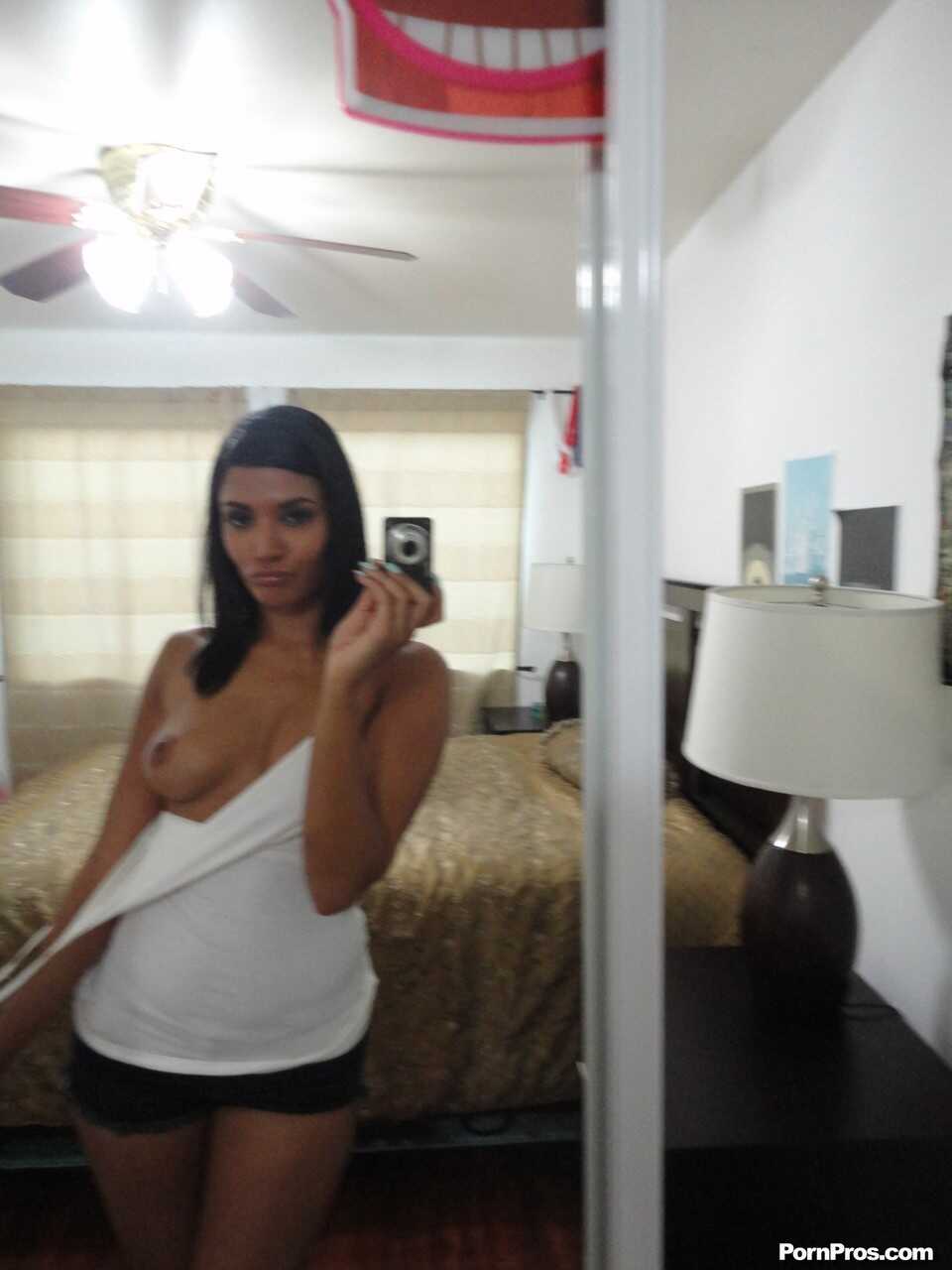 Shazia Sahari's Mirror Selfie Showcase: Brunette Arab MILF - Shazia Sahari