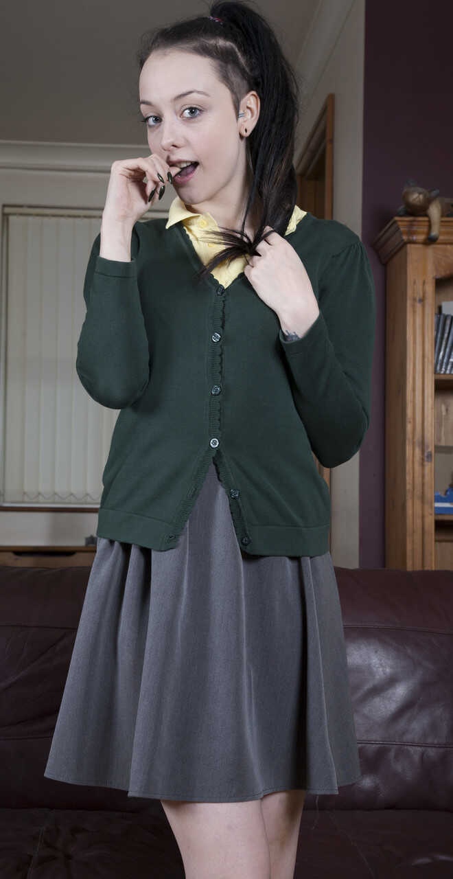 Angry black bull fucks dru hermer's petite schoolgirl Alessa Savage in tight pussy. - Alessa Savage, DRU HERMES