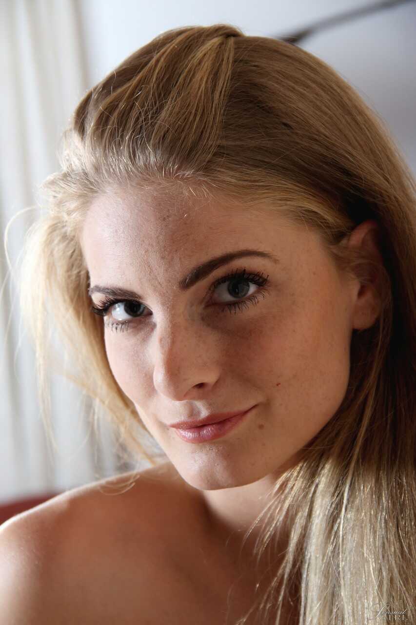 Sexy Cayenne in Lace: Rubbing Her Sweet Love Hole Wearing Hot White Lingerie - Cayenne Klein