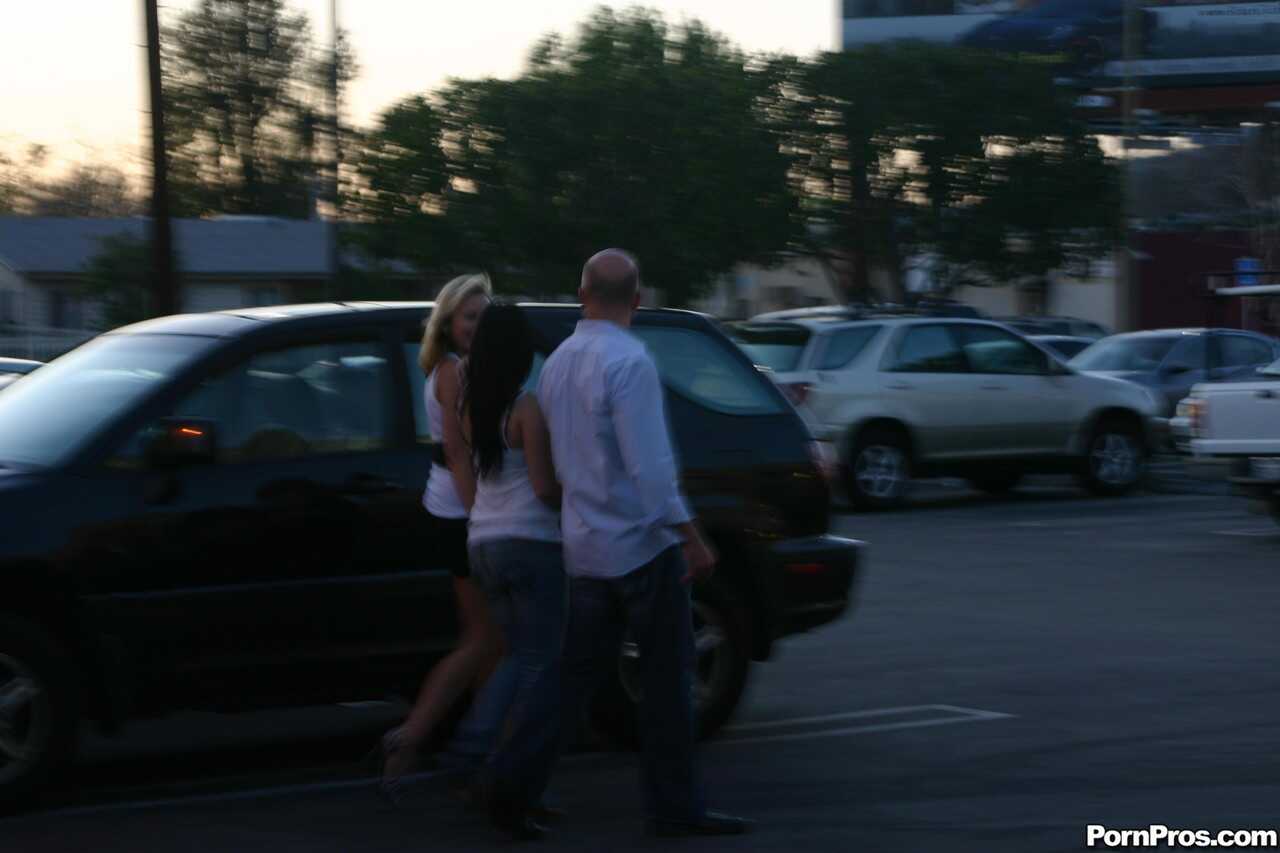 Hot wifey in jeans Natasha Taylor meets up with her hubby and his mistress - Natasha Taylor