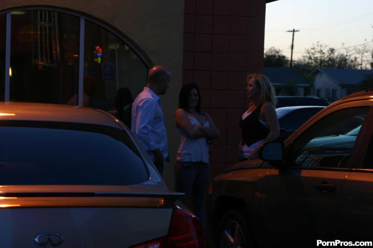 Hot wifey in jeans Natasha Taylor meets up with her hubby and his mistress - Natasha Taylor