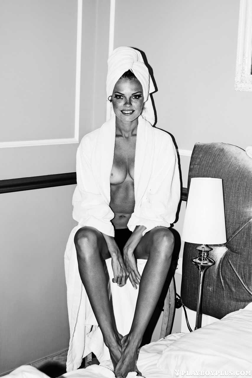 Playboy brunette maids show their natural tits and asses in the hotel room - Iryna Bondarenko, Valeria Lakhina