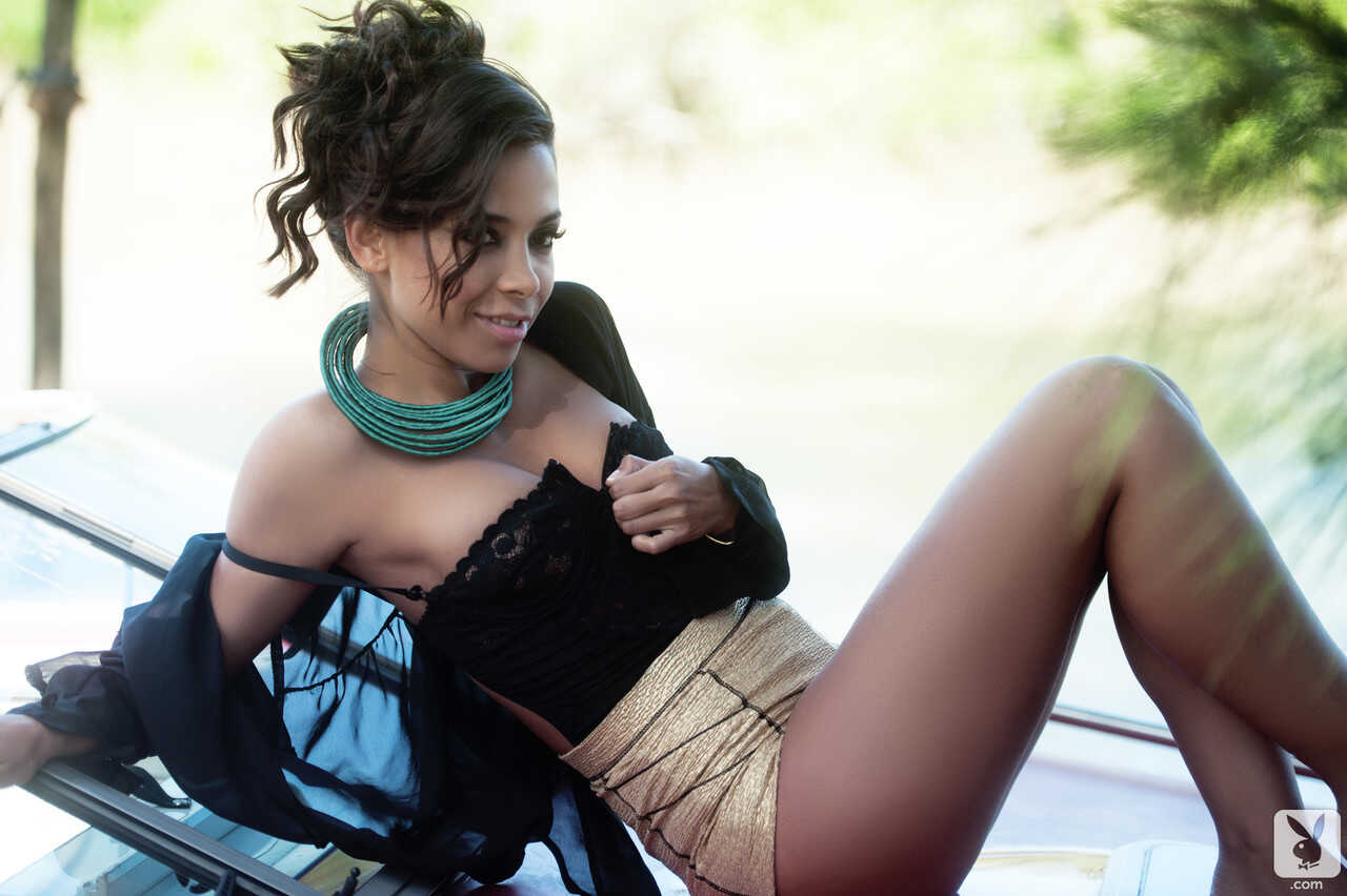 Marga's Sizzling Tits & Rides: All-Natural Latin Beauty Shows Off Her Hot Body on a Car! - Marga Cifuentes