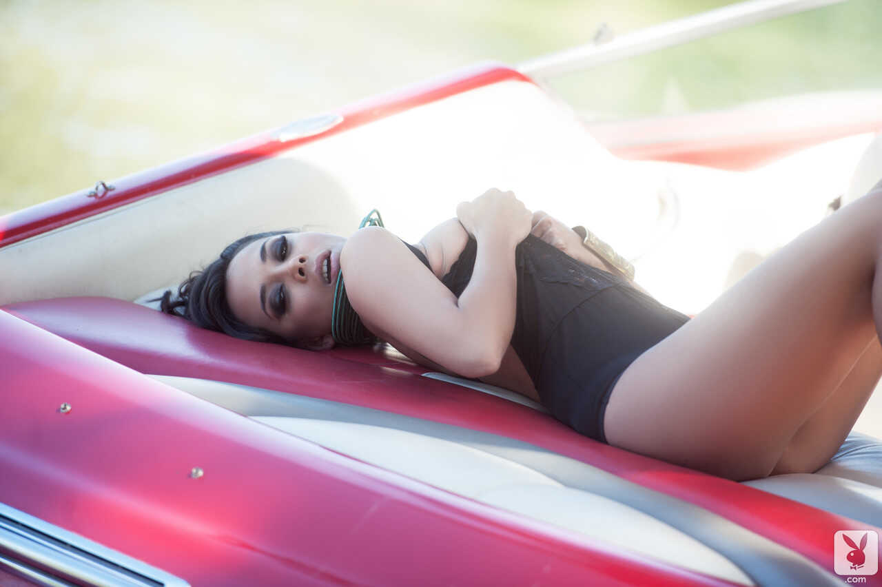 Marga's Sizzling Tits & Rides: All-Natural Latin Beauty Shows Off Her Hot Body on a Car! - Marga Cifuentes