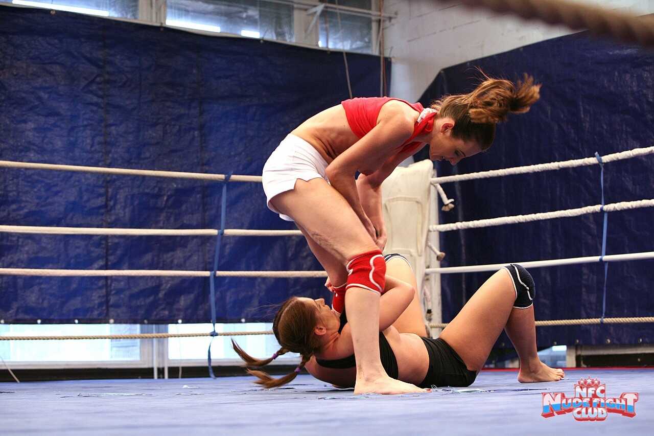 Lesbian Wrestlers: Orsay and Valentina Chevallier Strap On Fuck in the Ring - Orsay, Valentina Chevallier