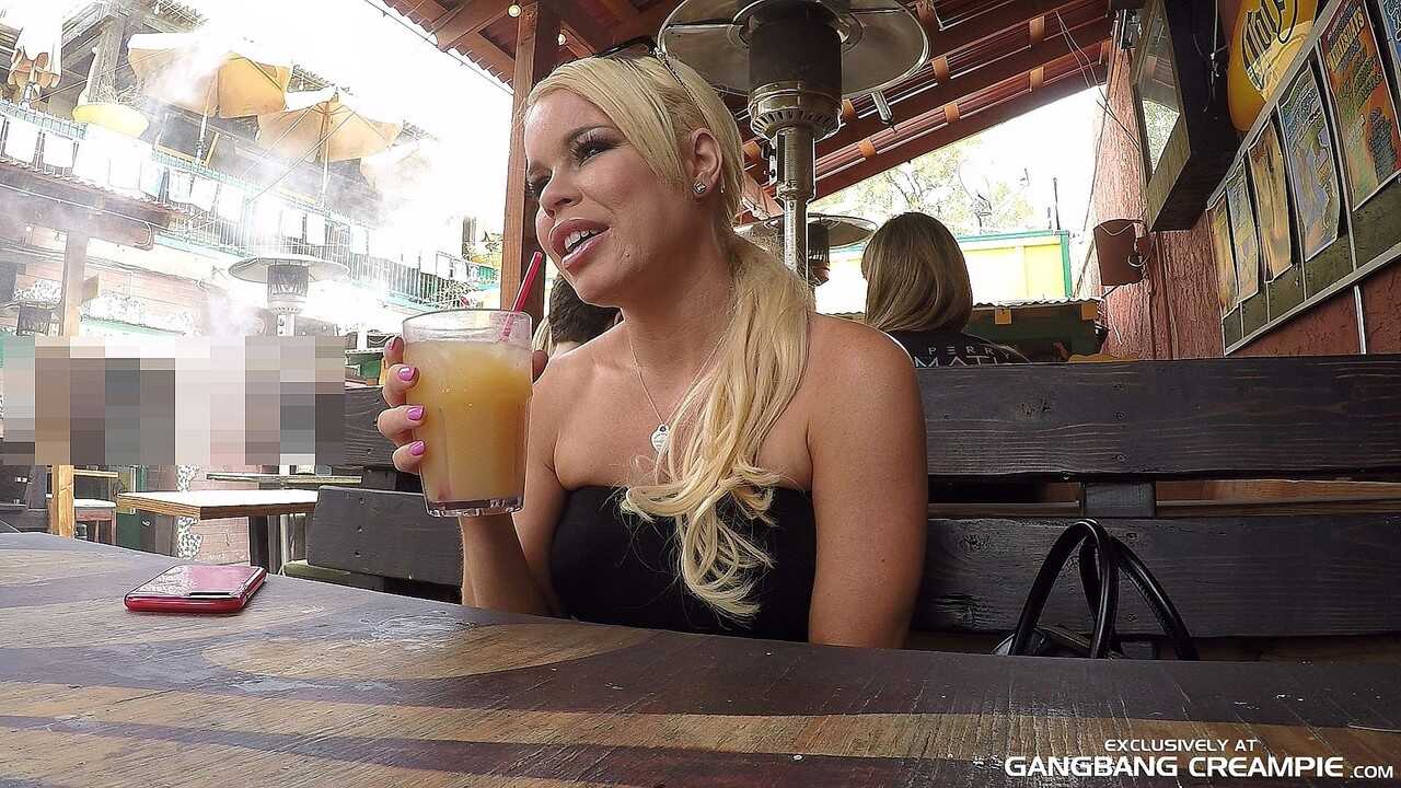 Drinking Down A Giant Cup Of Cum Nikki Delano's Jizz Drink After A Gangbang - Nikki Delano