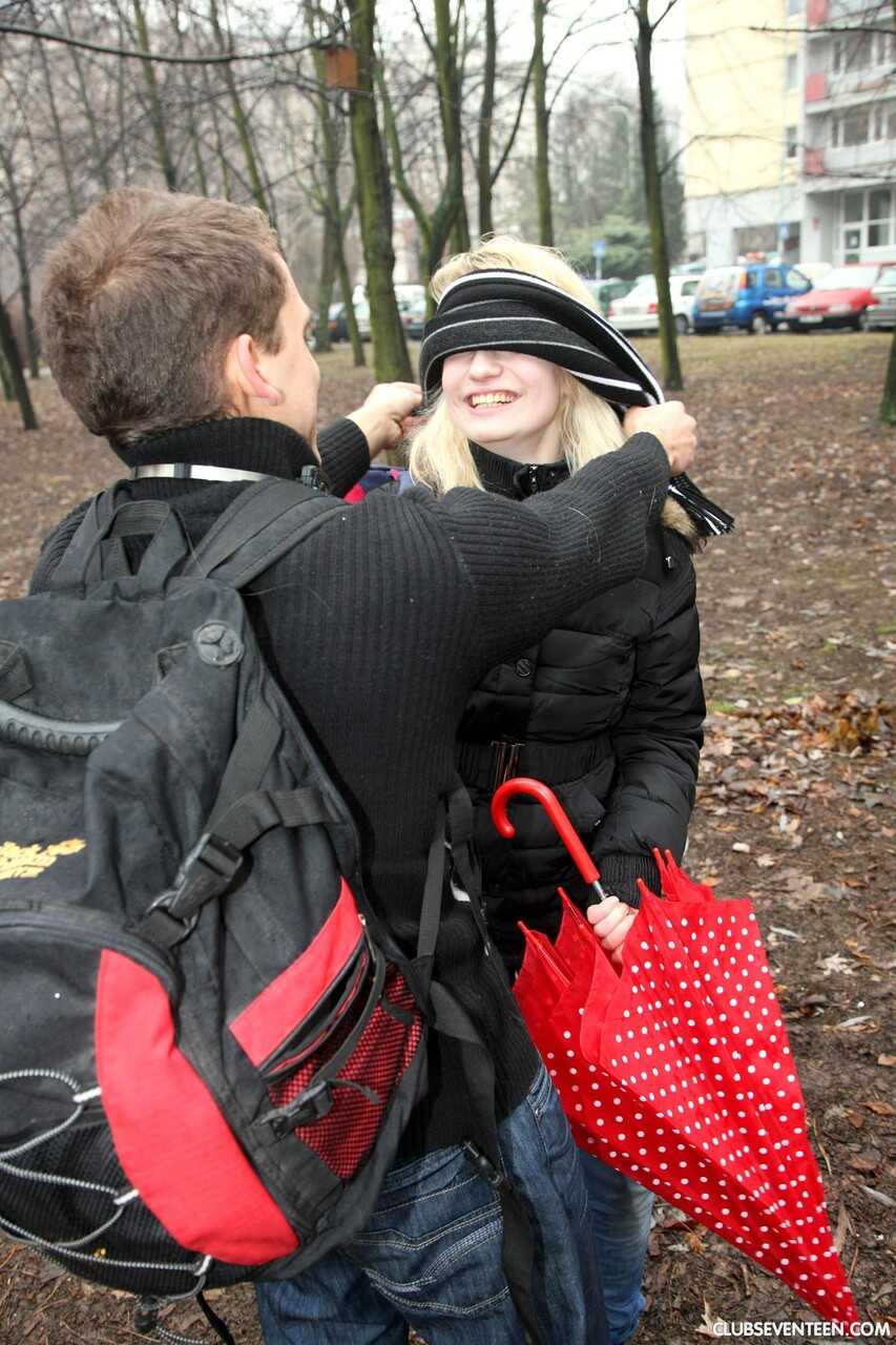 Monika I's Cute Blonde Teen Pussy Gets Fucked by a New Friend while He Returns the Favor with a Steamy Handjob! - Mon...