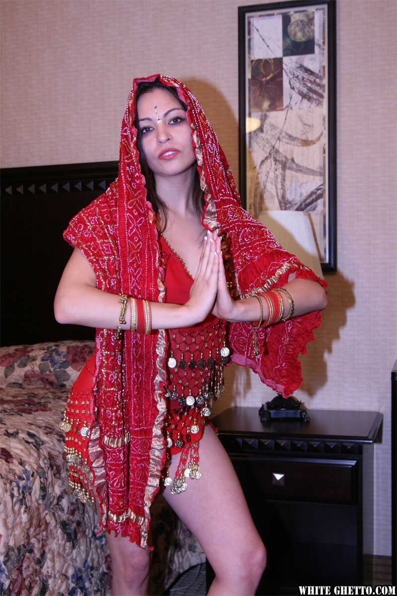 Stunning Mira, The Indian Dancer Exposing Her Tiny Tits And Hairy Cunt