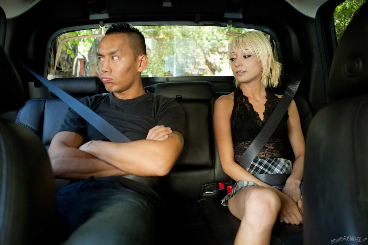 Emo girl Moretta Coxxx fucks her hot stud in steamy back seat punk porn - Keni Styles, Moretta Coxxx