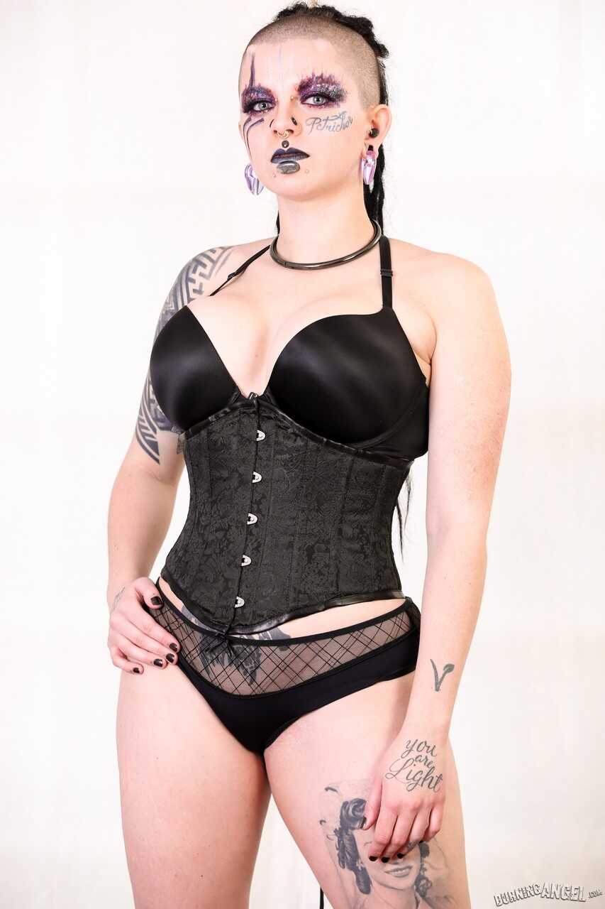 Brunette Vixen in Costume Exposing and Teasing Her Cunt for You, Luna Lavey - Luna Lavey