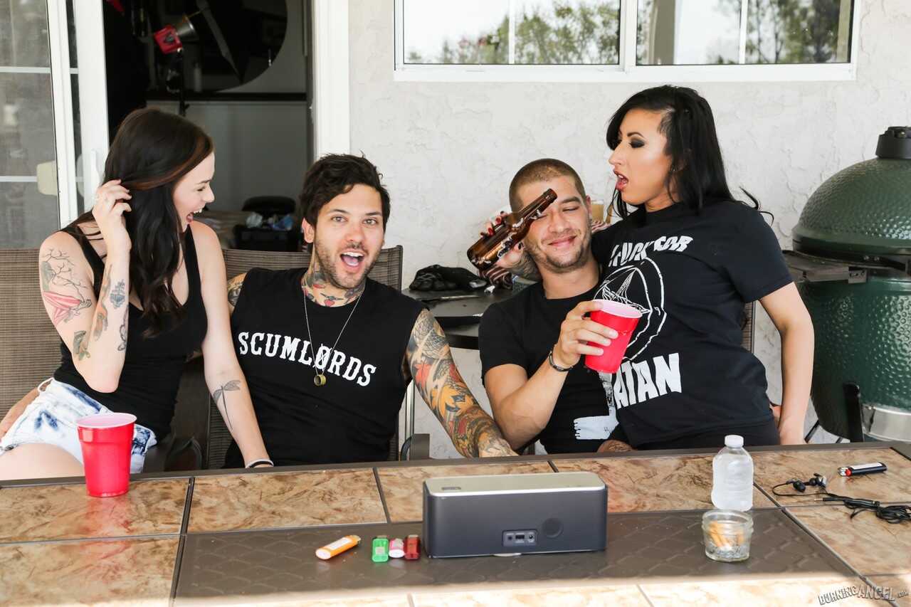 Joanna Angel's Boss and Girlfriend's Fetish Freak Group Sex Party with Small Hands and Vera Drake - Joanna Angel...