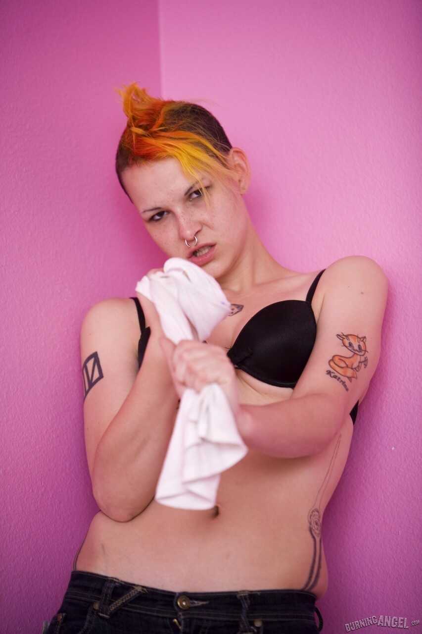 Orange Mohawk Head, Tatted Titties and Spread Eagle Ass Chapel's Waste