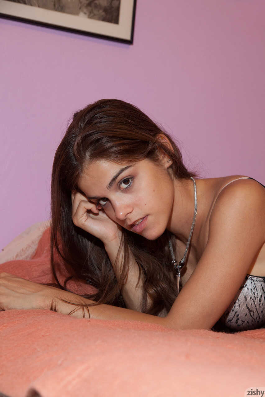 Greek Goddess Maria Aravani Shows off Her Curves in Knee Socks and Sheer Lingerie - Maria Aravani