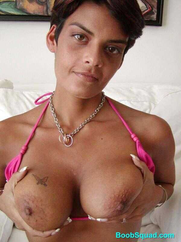 Busty Latina Thalia's Rough and Protected Short-Haired Adventure on the Beach with a Large Dildo - 