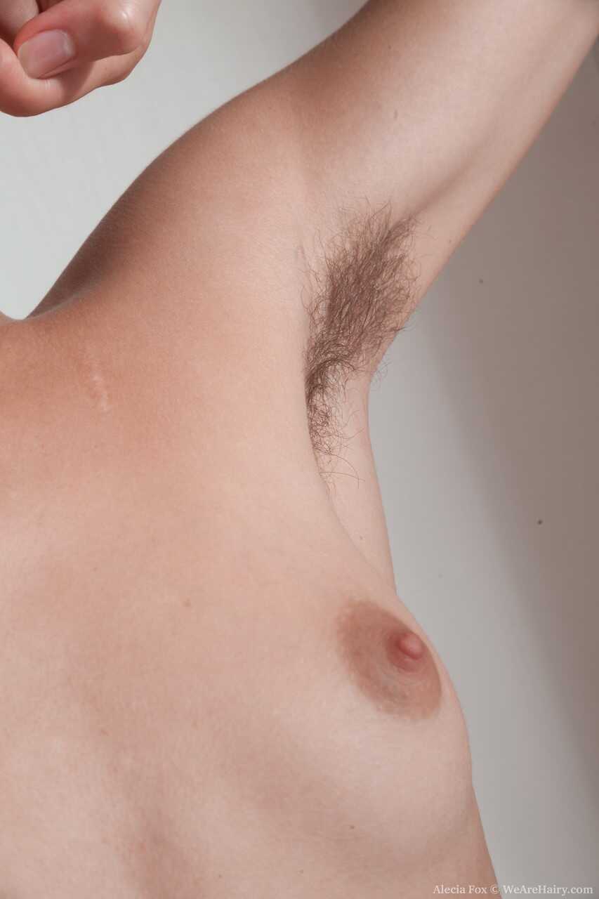Russian teen Alecia Fox spreads her hairy pussy for the camera - Alecia Fox