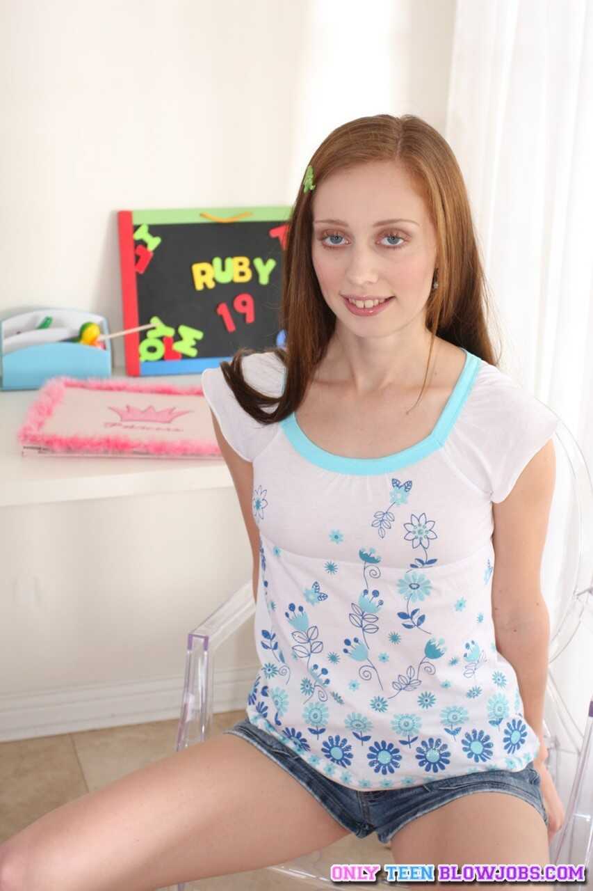 Ruby Red's Innocent Lollipop Licking - Ruby Red