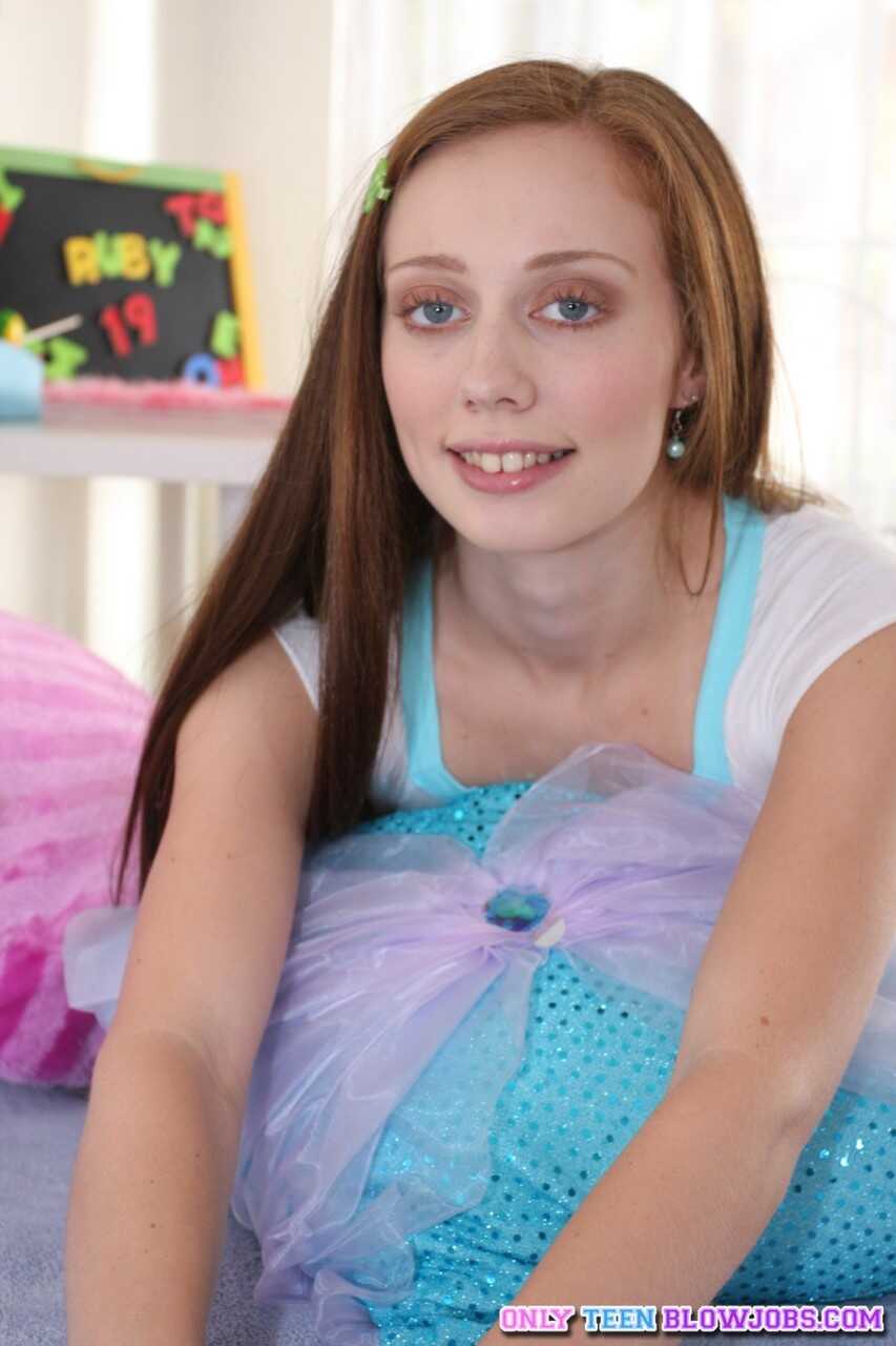 Ruby Red's Innocent Lollipop Licking - Ruby Red