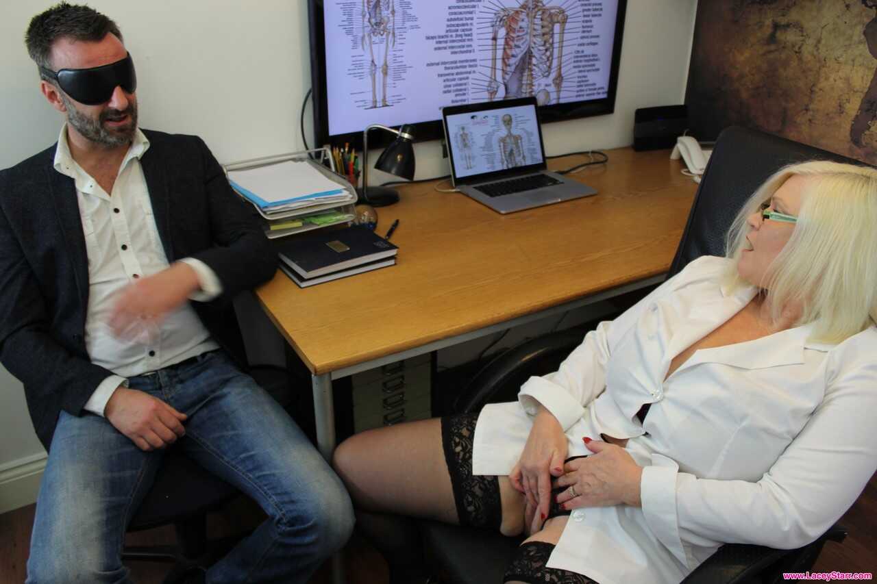 55 yo Doctor Lacey Starr Invites Her Patient into her Tight Ass for an Examination - Lacey Starr, Pascal White