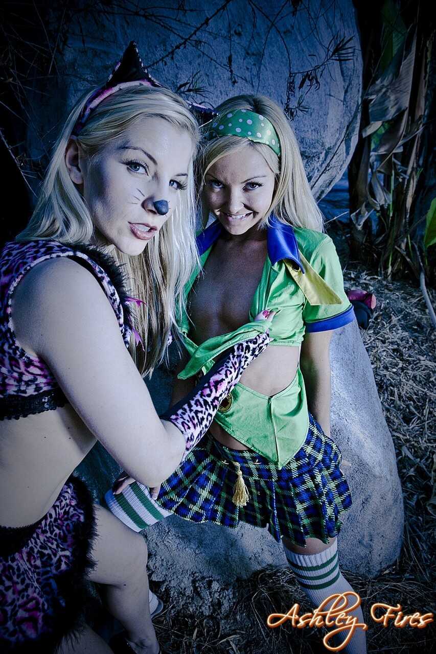 Halloween Nights with the Blonde Bombshells Aaliyah Love and Ashley Fires - Aaliyah Love, Ashley Fires