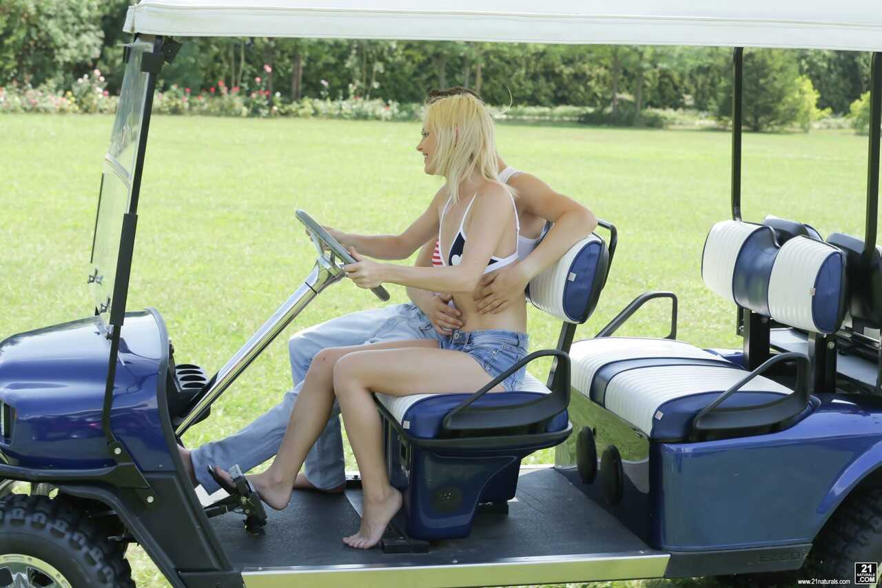 Blonde hotties Nikki Nuttz and Zazie Skymm taking in massive dicks in their tight anal holes for an unforgettable facial e...