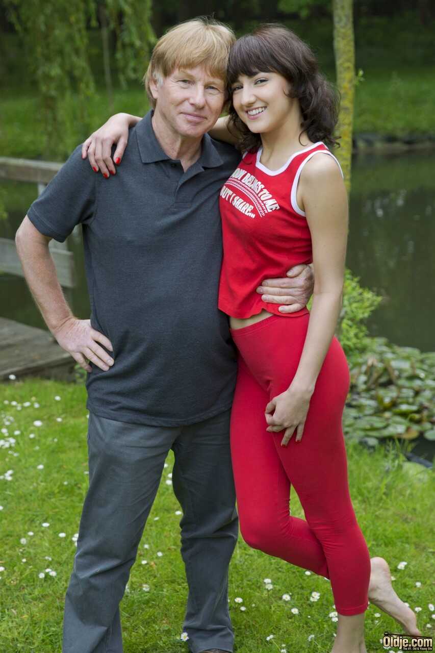 Hungarian Suzi Rainbow gets fucked by an old man in the nature while receiving cunnilingus from Felix - Felix, Suzy Rainbow
