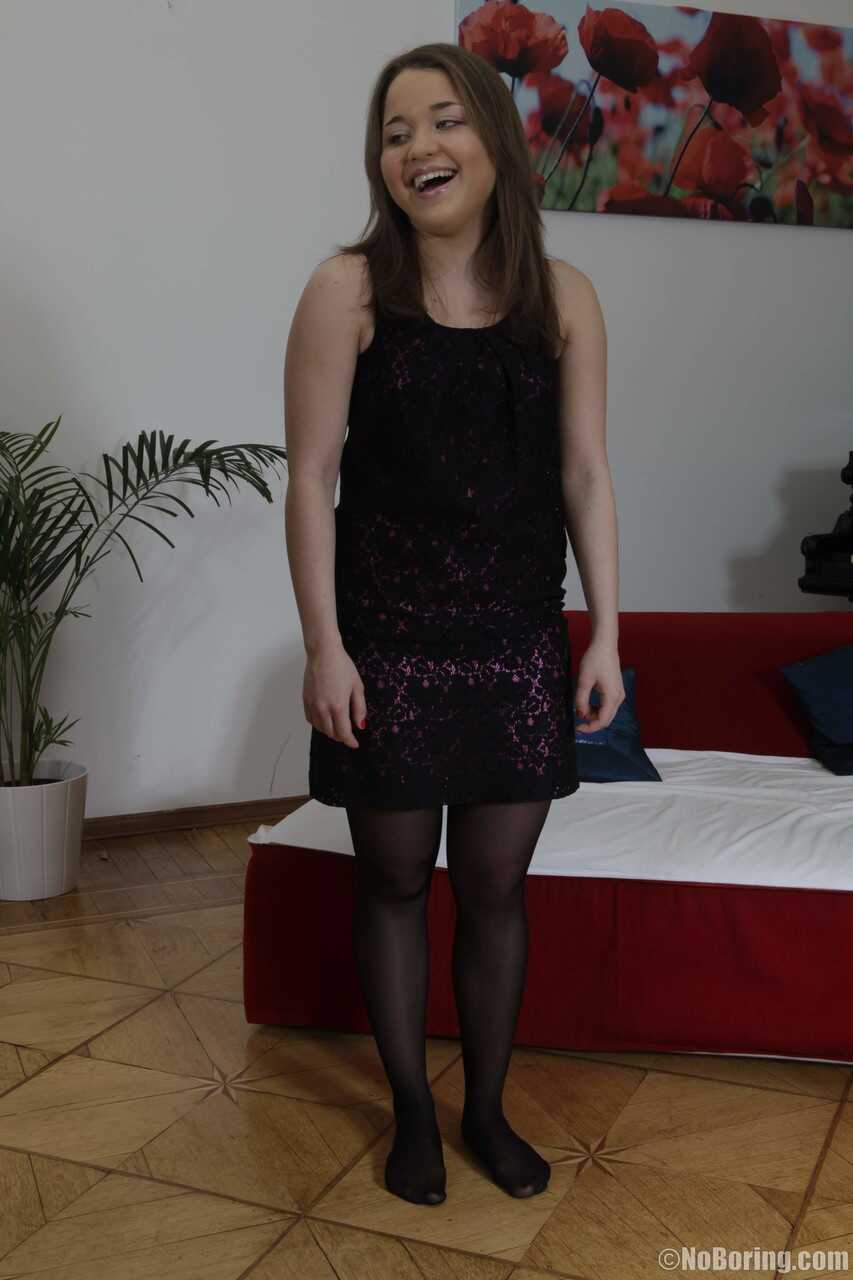 Short European Kora Sucks Dicks with Her Hairy Teen Pussy - Kora