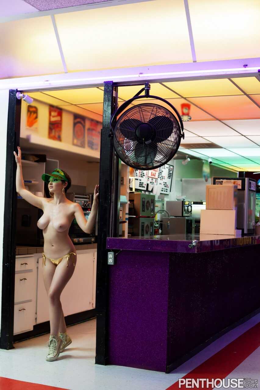 Lollipop Licking Titty Fuck: Jay Marie's Juicy Natural Boobs Take Center Stage at the Candy Store - Jay Marie