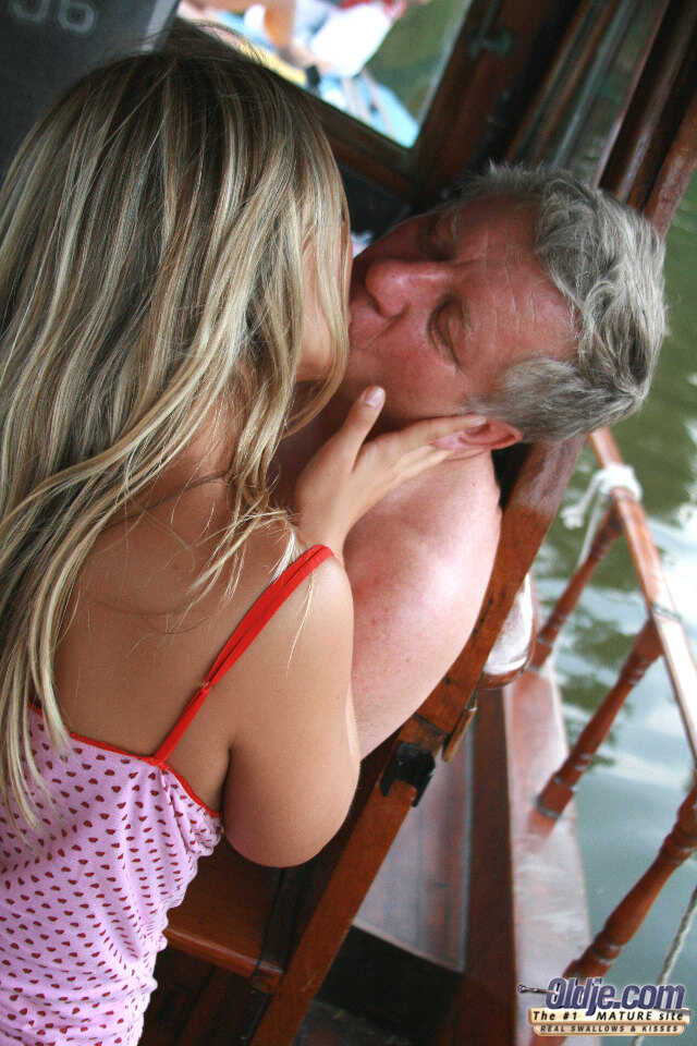 Teen with saggy tits Mia Leone blows off an old captain on the boat   Saggy Tits Captain's Daughter Gets Fucked On Th...