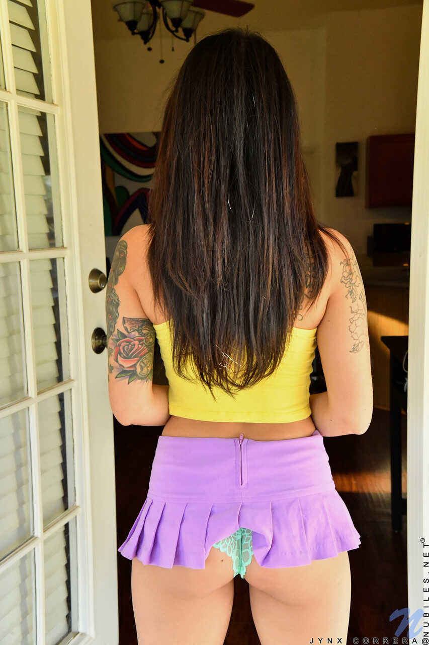 Skinny Tattooed Babes Expose their Tits and Juicy Cunts with Jynx Correra- Spread Legs Panties Petite Teen Dirty Pussy Ope...