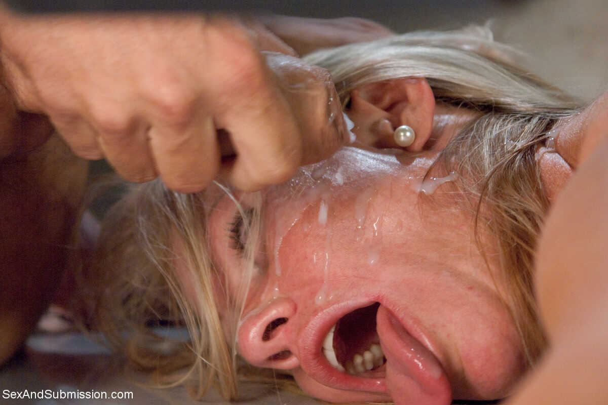 Blonde cougar Simone Sonay gets tied up and fucked from behind in stockings by Ramon Nomar - Ramon Nomar, Simone Sonay