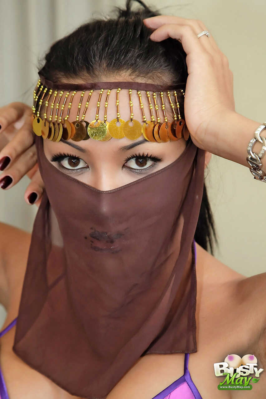 May's Belly Dancing Bonanza: A Transexual Asian Shemale Showcases Her Huge Tits and Round Ass! - May