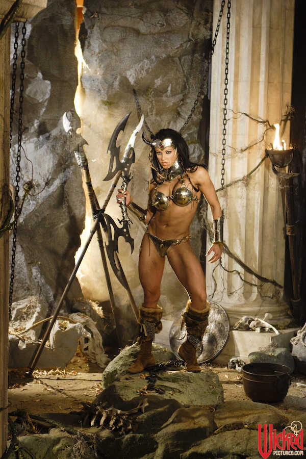 Curvy Latina MILF strips down to show off her muscular body and big tits in an erotic display of exotica. - Exotica