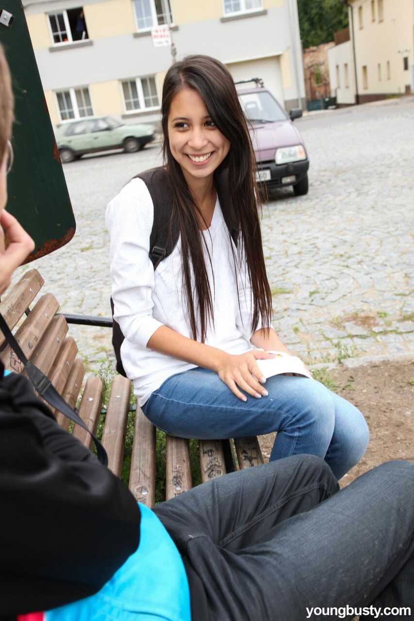 Big Titted Public Paula Masturbates With Her Boyfriend's Dong in the Park! - Paula Shy