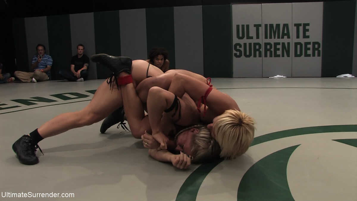Blonde & brunette MILFs go head-to-head in a wild catfight in bikinis while Dia Zerva and Isis Love hairy pussies clas...