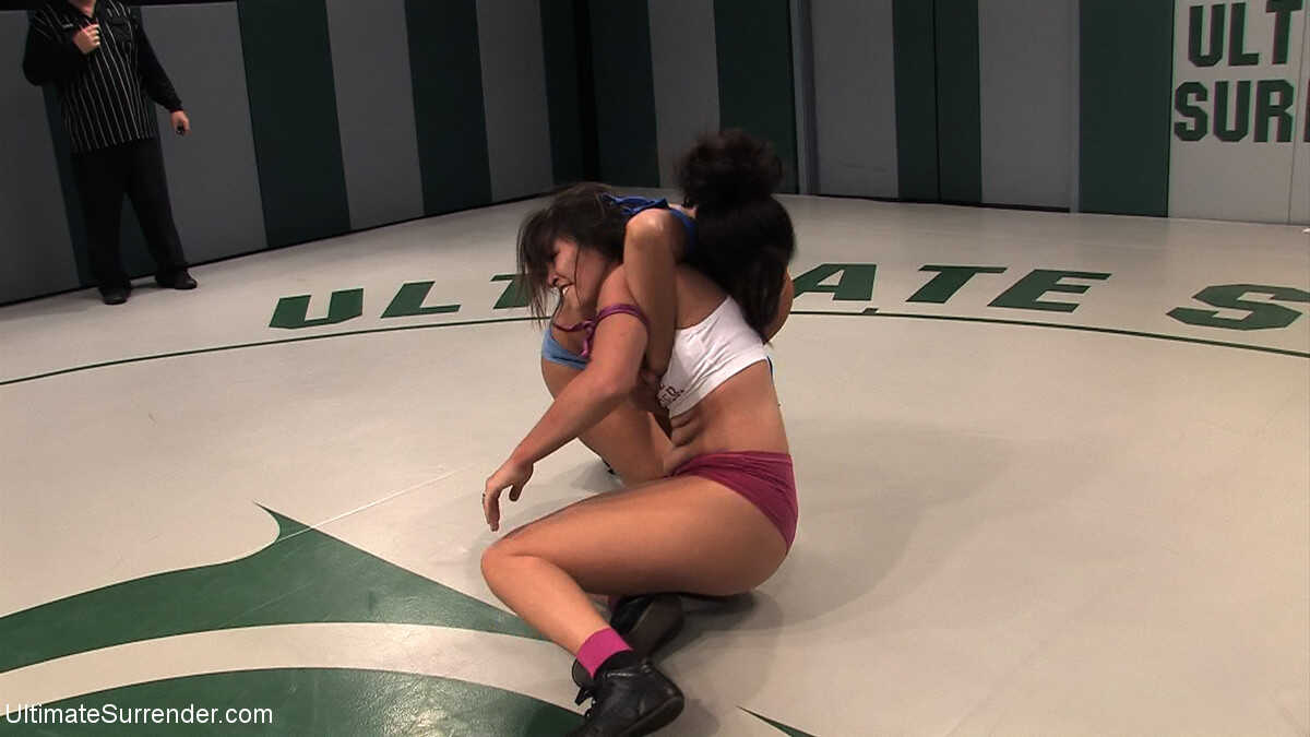 Ultimate Surrender Isis Love, Thea Marie's Curvy Petite Latina MILF Wrestles Against a Petite Brunette MILF - Isis Lo...