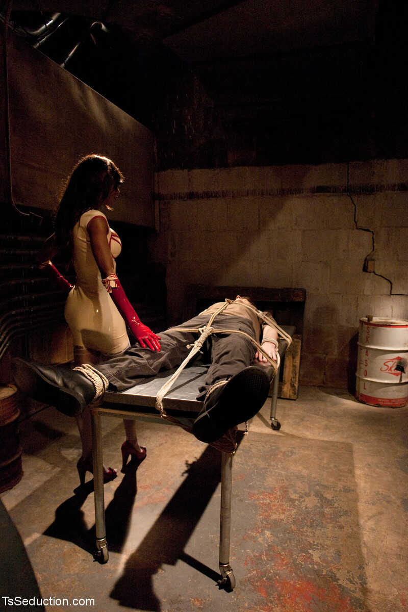 TS Seduction: Chris Ockham Ties Up Natassia Dreams for a Black Shemale Domination - Chris Ockham, Natassia Dreams