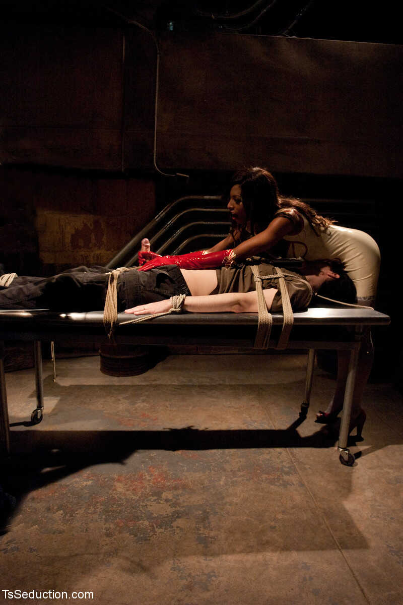 TS Seduction: Chris Ockham Ties Up Natassia Dreams for a Black Shemale Domination - Chris Ockham, Natassia Dreams