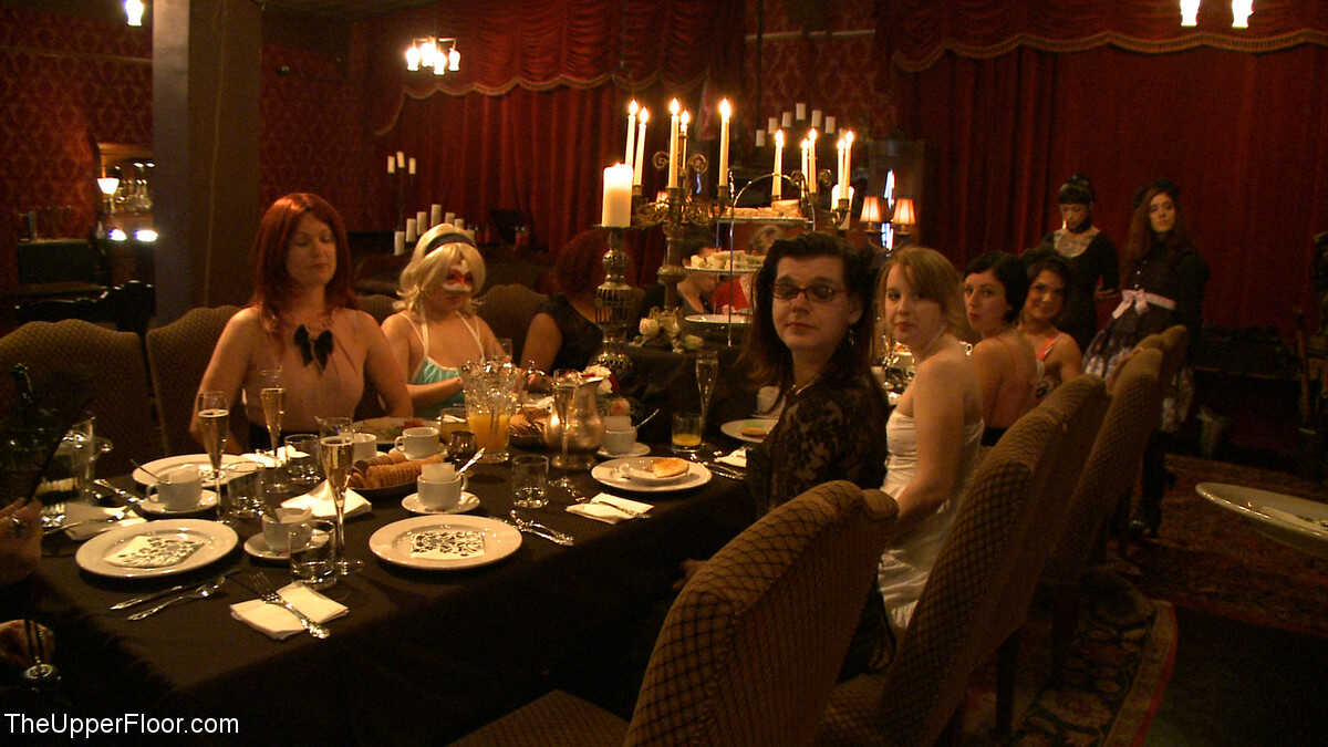 The Upper Floor: Iona Grace, Nicki Blue, Sophie Monroe, and Sparky Sin Claire's BDSM Gangbang Blonde Orgy - Iona Grac...