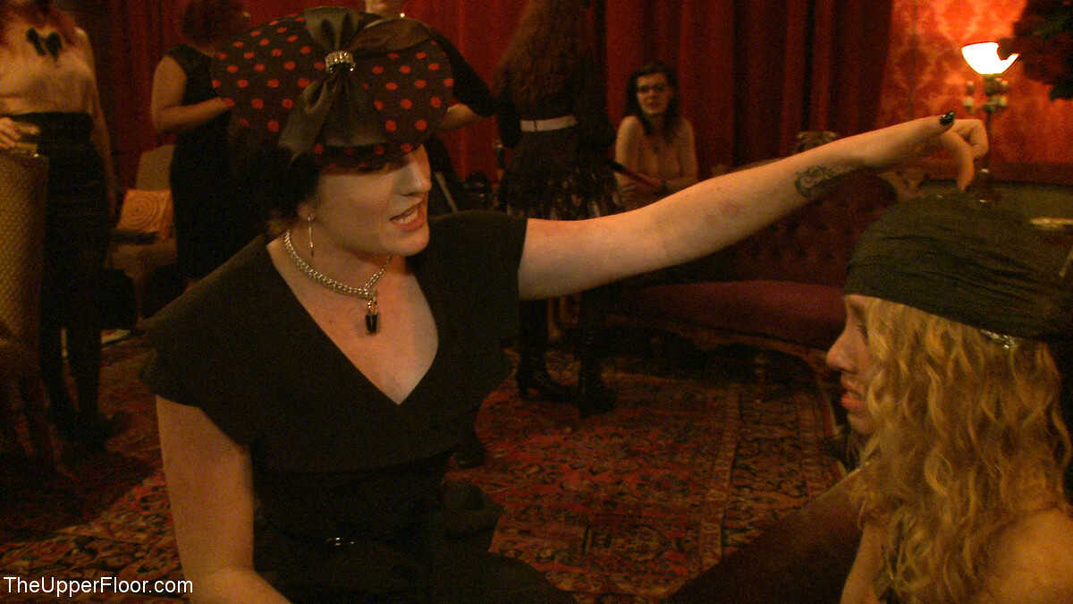 The Upper Floor: Iona Grace, Nicki Blue, Sophie Monroe, and Sparky Sin Claire's BDSM Gangbang Blonde Orgy - Iona Grac...