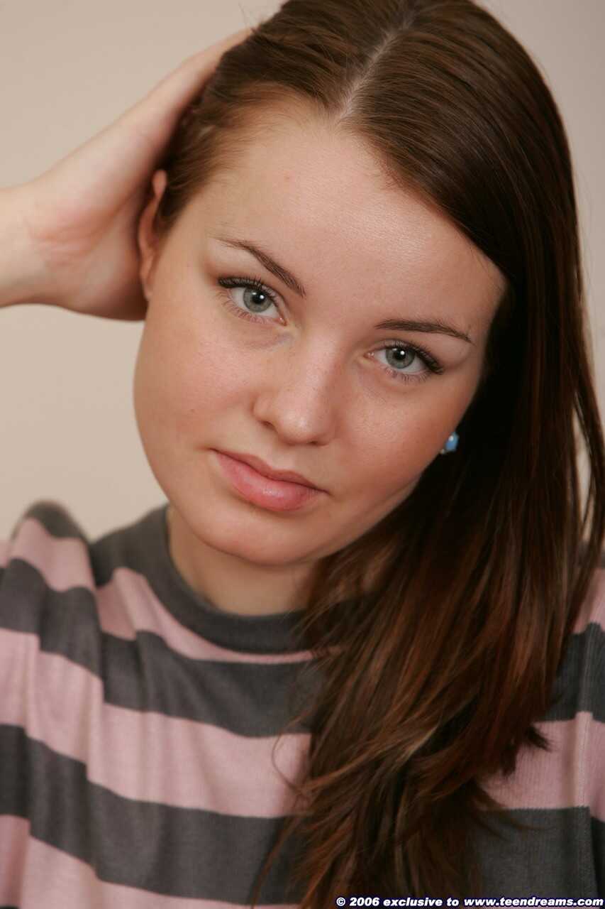 Stripping Irena's Shaved Pussy: An Amateur Teen Upskirt No Panties Naked Show - Irena