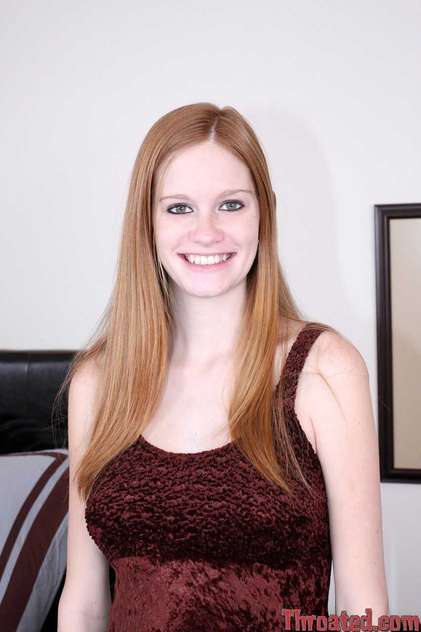 Tall Ginger Babe Layla Exx's Mouthful of Cum After a Deepthroat and Facialed Orgasm - Layla Exx