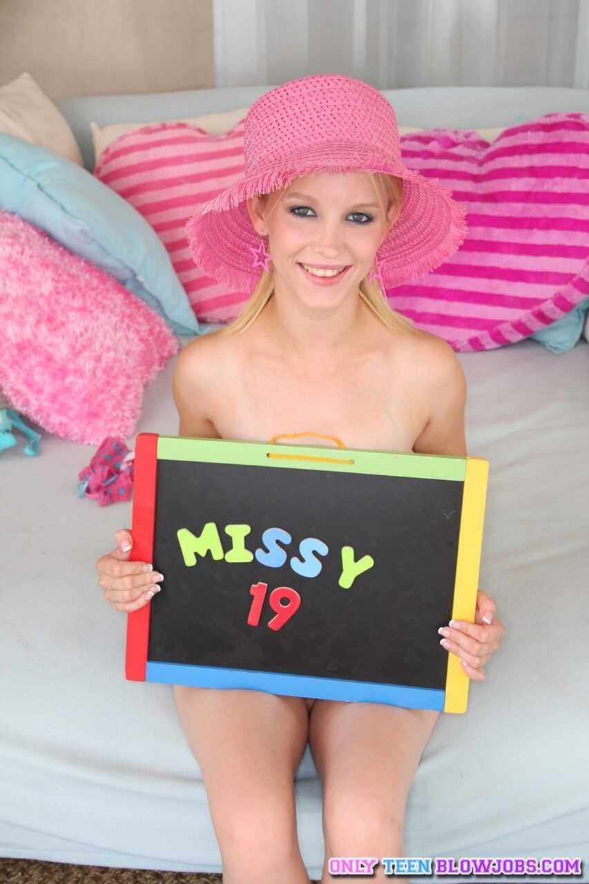 Young Missy Mae with pointy tits blows a monster dick in an amateur facial - Missy Mae