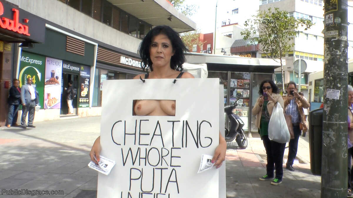 Dark haired mature with a big ass Mona Wales gets toyed by Xavi Tralla in public - Mona Wales, Montse Swinger, Xavi Tralla