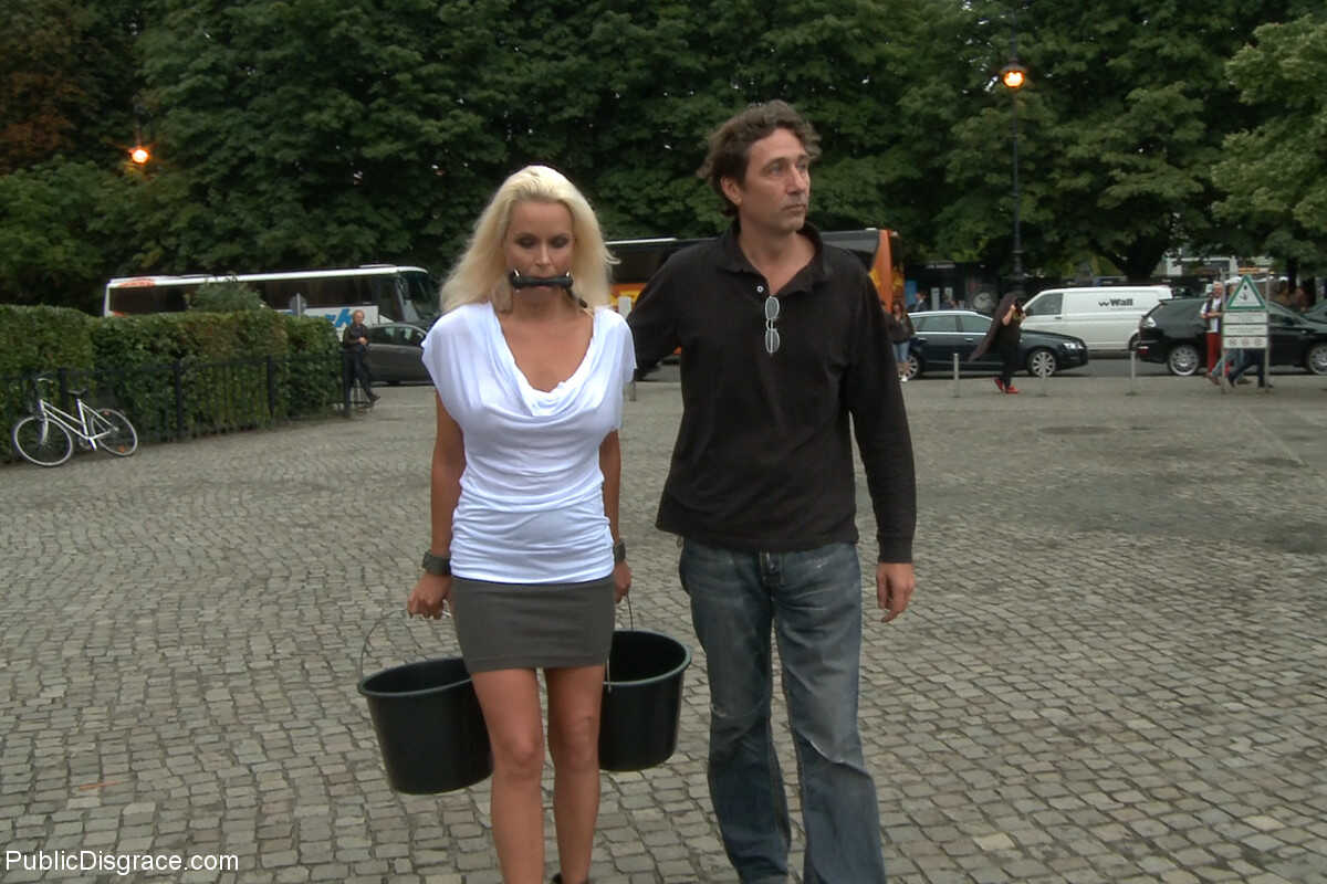 Sophie's Public Disgrace German MILF and Steve Holmes's BDSM Fun in the Sun! - Sophie Logan, Steve Holmes