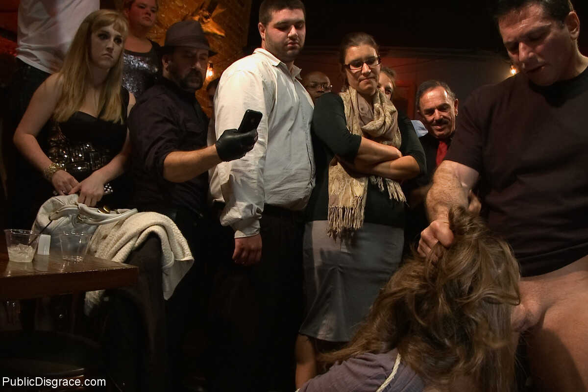Public Disgrace: Alex Chance & Alice Frost Take Turns Riding John Strong's Meaty Cock in the Middle of a Crowded ...