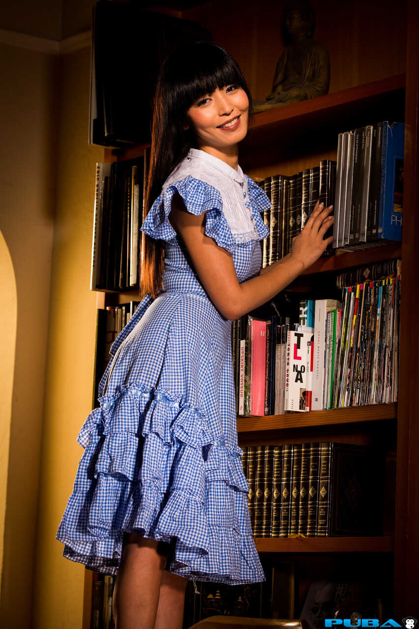 Marica Hase's Naughty Librarian Adventure Showing Her Panties at the Library! - Marica Hase